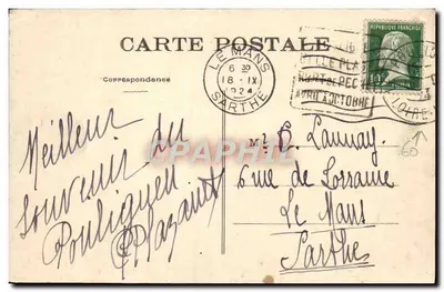 Le Pouliguen (L.-Inf.) - La Jetée — Fototipie VASSER, Nantes, n° 1075 — Achterkant