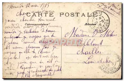 Blois — Zamek, fasada Franciszka I — L. P. wydawca — Rewers
