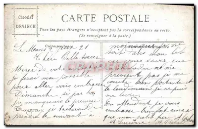 Vue de Fécamp — vista panorâmica da costa — L. Vaco — Verso