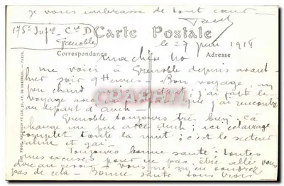 Grenoble — Aleja Alsacja-Lotarynia — JND Hol. n°363 — Rewers