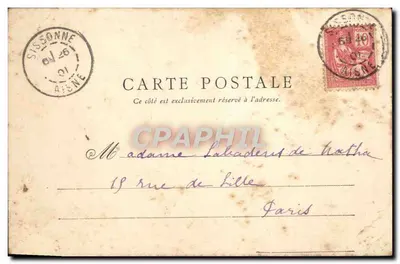 Camp de Sissonne — Promenade après la soupe — F. Barnaud, phot. Laon — Verso