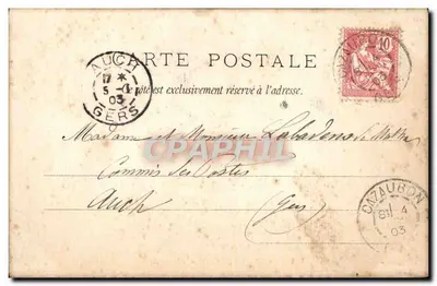 Um batismo na Normandia — B. Sirven, Paris, n° 9.328 — Verso