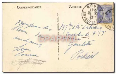 Rouen — Le Pont Boieldieu et la Cathédrale — ND — Verso