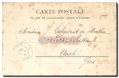 La Côte des Basques — vue des falaises et du port — éditeur B. & J. D. n° 10514 gin — Reverso