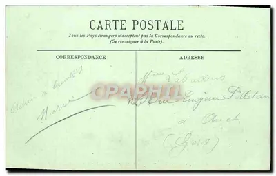 Biarritz — De Badekamers van het Oude Havn, de Rok van de Maagd en het Semafoor — LL. — Achterkant
