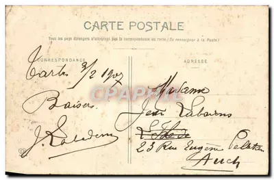 Tarbes — Zamek i Muzeum Massey — Fototypia Labouhne Frères Toulouse — Rewers