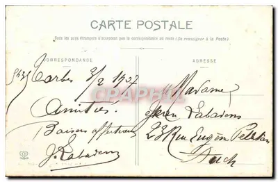 Tarbes — Ogólny widok — Fototypia Labouche Frères Toulouse — Rewers