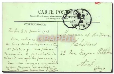 Tarbes — L'Inondation, place Maubourguet — wydawca LL. nr 49 — Rewers