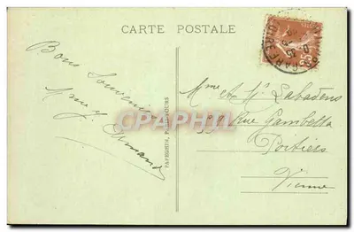 Tours (Indre-et-Loire) — Pałac Sądowy i Urząd Miasta (strona południowa) — A.P. — Rewers