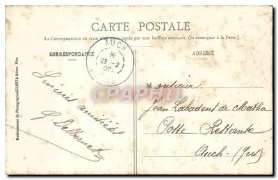 CANNES - Boulevard de la Croisette — Coleção Artística, n°421, Edição Gilletta, Nice — Verso