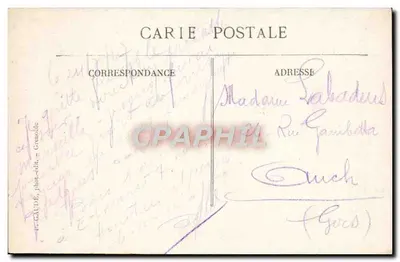 Grenoble — Quai Perrière i Forty — R. GAUDE, fot. i wyd., Grenoble — Rewers