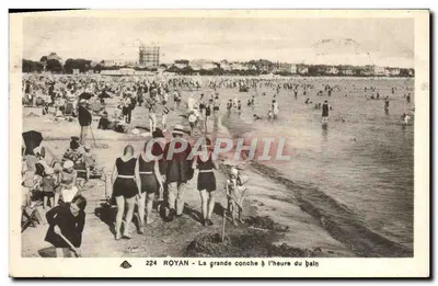 Royan - La grande conche à l'heure du bain — Édition des Nouvelles Galeries, Royan, n° 224