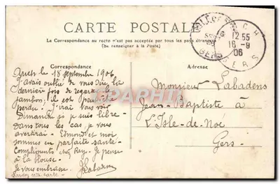 Auch (Gers) — Kathedraal, Kapel van het Heilige Graf — J. Tapie, fot. edit. Auch — Achterkant