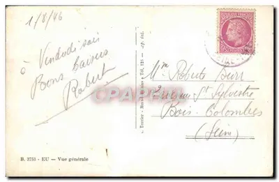 Visão geral de Tertier — A. Terrier — B. 3753 — Verso