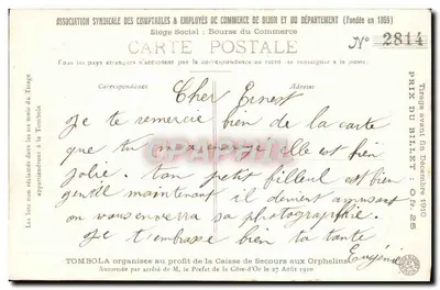 Il nuovo Ufficio Postale — Dijon — editore non identificato, numero di serie non visibile — Verso