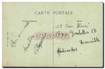 Deauville — Banhista — G F. Le Havre, n° 443 — Verso