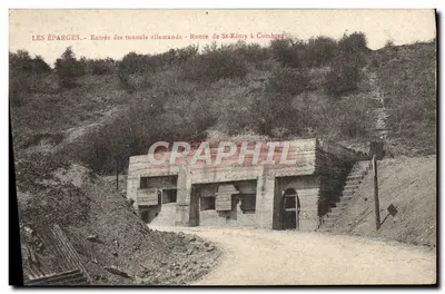 Les Éparges - Entrada dos túneis alemães - Estrada de St-Rémy a Combres