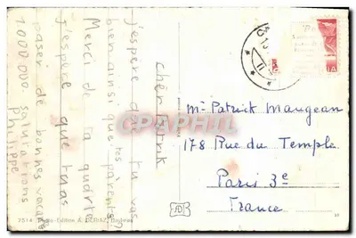 Castello di Oex - Rocher Plat e Rubli — Edizione A. Deriama, n°7514 — Verso