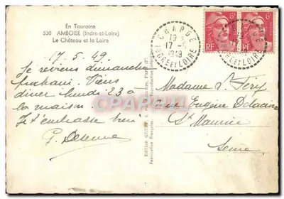 Amboise — Zamek i Loara — Wydawnictwo Griton — Rewers