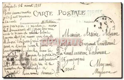 Angers — O Castelo e a Estátua do Rei René — Coleção A. Bruel, Angers — Verso