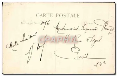 Amiens — Lycée de Jeunes Filles — L. Caron, fotograf i wydawca, Amiens — Rewers
