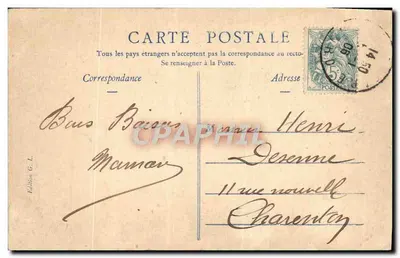 Lille. Le Palais Rameau, la nuit — éditeur G. L. n°33 — Verso