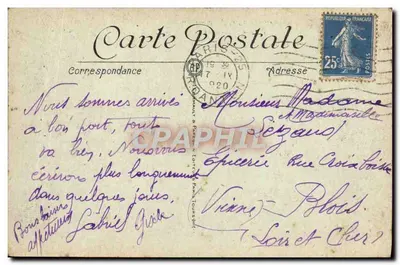 Paryż — Rue Soufflot i Panthéon — A. P. n° 316 — Rewers