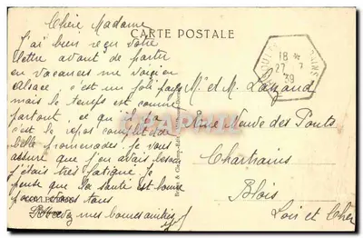 Colmar — Katedra św. Martyna i stare dachy — wydawca Bram & Cie, nr 1293A — Rewers