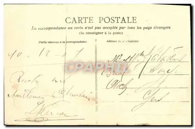 CAEN — Wieża Gwardii — Stary dworek z Nollens (xviiie wieku) — L.D. — Rewers