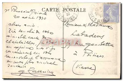 St-Pourçain-sur-Sicule — L’Île e o Moinho da Cidade — HC 7, Comblain — Verso