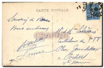 Rouen - Fontaine Sainte-Marie — éditeur Cartes 'La Cigogne', n° 481 — Verso