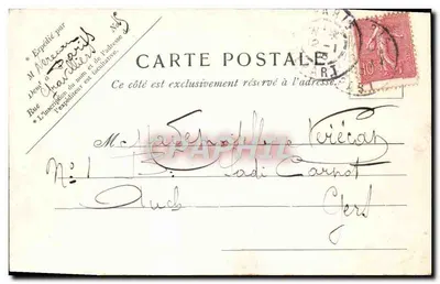 Le Tréport — Invoer van de Îlets — Uitgang van visserijboten — P. Paris N. 23 — Achterkant