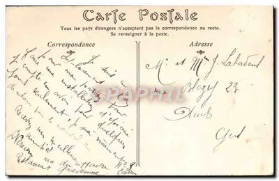 Caen — Visão Geral tirada do Campanário de Saint-Pierre — Editor não identificado — Verso