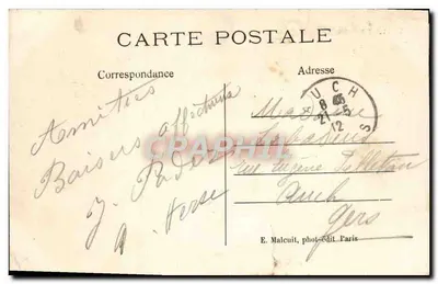 Enghien-les-Bains — Widok kasyna z plaży — E.M. — Rewers