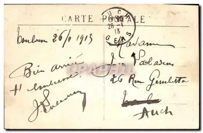 Toulouse — Estación Matabiau — Editor no visible, número de serie no legible — Reverso