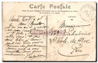 Toulouse — Wielka Aleja Ogrodu Botanicznego — Wydawca Paryż, nr 63 — Rewers