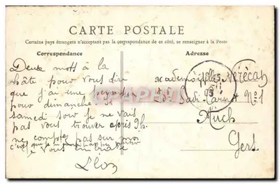 Toulouse - O Bassin do Grand-Rond — M.B. — editor M.B. n°12 — Verso