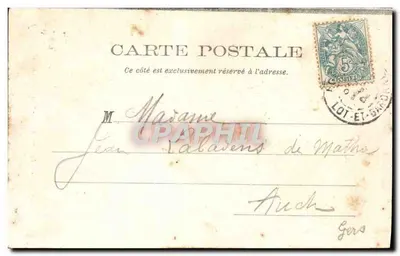 Agen — Plac Pin — La Marseillaise — Phototypie Perrot, Agen, n°70 — Rewers