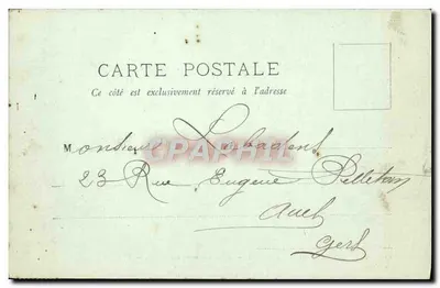 Fontainebleau — O Palácio — A Antecâmara dos Salões — LL. — n°61 — Verso