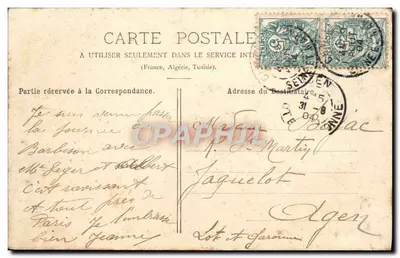 Floresta de Fontainebleau — Lago dos Pássaros — Edição Bainron, n°8 — Verso