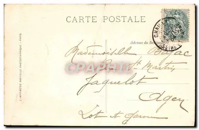 Fontainebleau — Het Paleis — Kamer van Marie-Antoinette — LL. — N° 76 — Achterkant