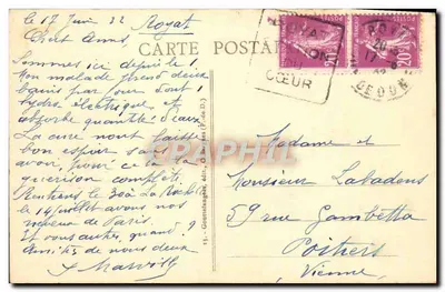 Zamek Tournœil — Poetyczna Auvergne — G. d'O, wydawca — Rewers
