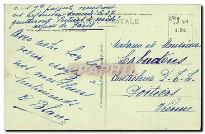 Champeix e seu Vignoble — A Auvergne — J. Gouttefange Ed. (n° 5191) — Verso
