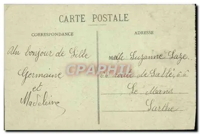 Lille - O Monumento Testelin destruído pelos Alemães — editor não visível, n° de série 9 — Verso