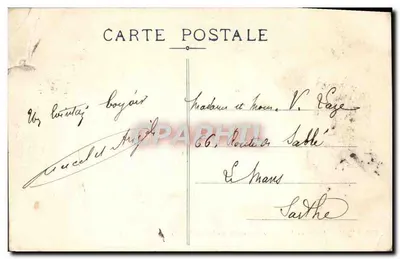 LYON — Statua Burdeau - Plac Ogrodu Botanicznego i Kościół Dobrego Pasterza — E. R. nr 286 — Rewers