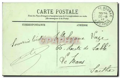 LYON — Plac św. Jana — Zabytki Rzymskie — LL. — Rewers