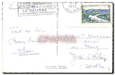 Lapalisse (Allier) — Lembrança de — editor Cim — Verso
