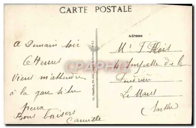 La Loupe (E.-st-L.) — A Avenida do Grande Carvalho — Chantilly, Ph.-Édit. — Verso