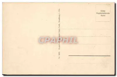 Zrujnowany zamek w Landsberg — widok panoramiczny — Kunstverlag Felix Lubs, Strasbourg, nr 5197 — Rewers