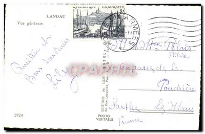 Landau — Ogólny widok — Éditions de Luxe, Paryż — Rewers